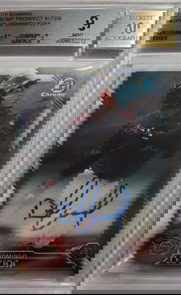 2016 Bowman Chrome Prospect Auto Domingo Leyba