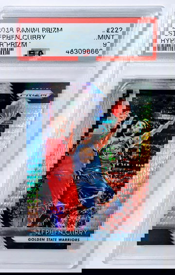 2018 Panini Prizm Hyper Prizm #222 Stephen Curry PSA 9 Mint
