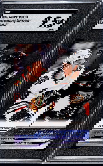 2023 Upper Deck # Connor Bedard/Leo Carlsson Young Guns Checklist / SGC 9.5