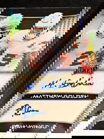 2025 Leaf Metal  Dual Auto  Matthew Golden Ryan Wingo  /25  Texas Longhorns