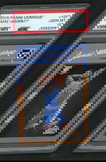 2016 Panini Donruss Jamal Murray #157 RC PSA 10