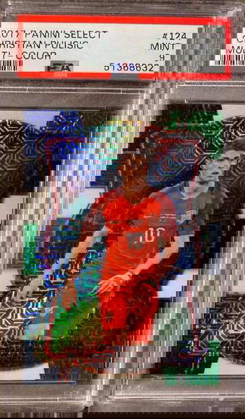 2017 Panini Select Christian Pulisic Multi-Color PSA 9 Mint