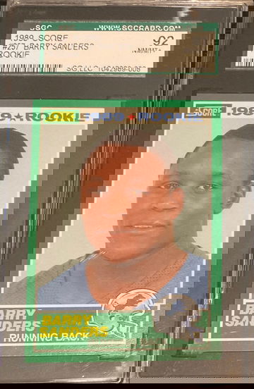 1989 Score Barry Sanders RC SGC 92 NM-MT