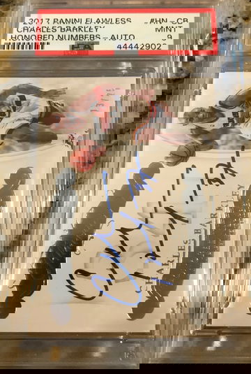 2017 Flawless Charles Barkley Numbers Auto PSA 9