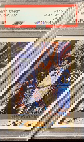 1997 Topps Tim Duncan PSA 8