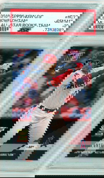 2018 Topps Now O/S #RC-7 Shohei Ohtani MLB All-Star Rookie Team PSA 10 GEM MINT!