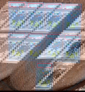 2020 Bowman Chrome Bobby Witt Jr PSA 9 lot of 9