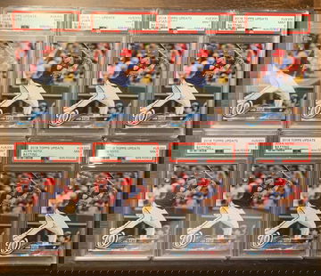 2018 Topps Update Juan Soto US300 PSA 9 LOT 8x