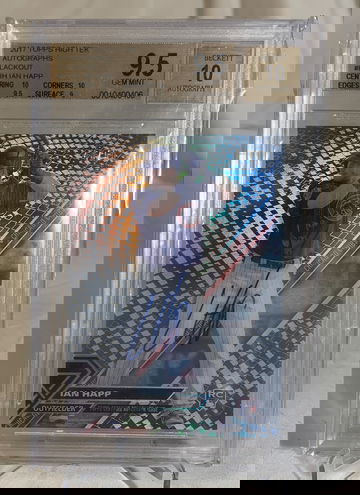 2017 Ian Happ Topps High Tek AUTO Blackout #48/50 BGS 10/9.5 GEM MINT BECKETT#0010400406