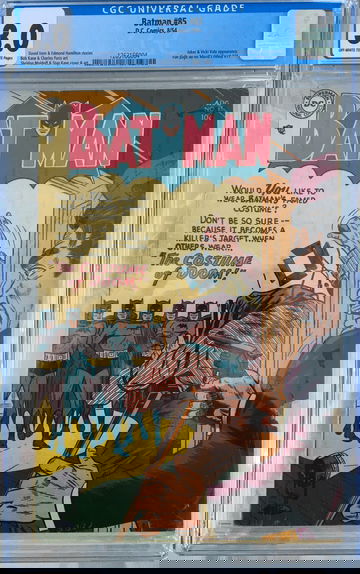 Batman #85 (1954) CGC 3.0 -- O/w to white pages; Joker appearance; Bob Kane