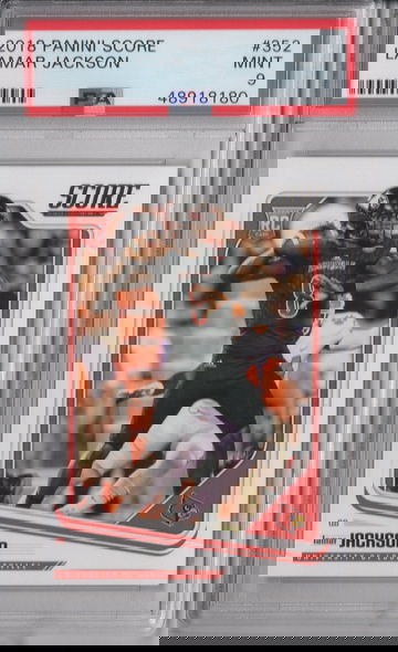 2018 Score Lamar Jackson PSA 9