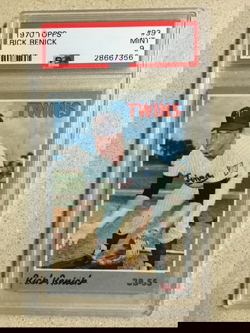 1970 Topps #93 Rick Renick PSA 9 MINT TWINS 