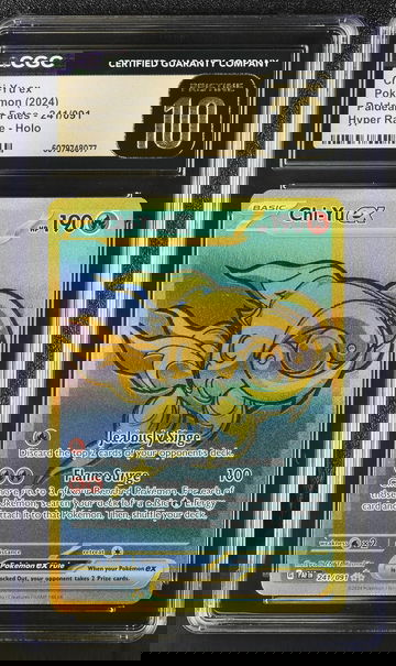 2024 Pokémon Scarlet & Violet Paldean Fates Hyper Rare Chi-Yu #241/091 EX CGC 10