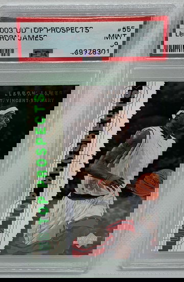 2003 UD Top Prospects LeBron James RC Rookie PSA 9