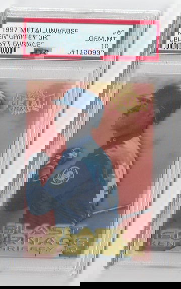 PSA 10 GEM MINT  1997 METAL UNIVERSE KEN GRIFFEY JR BLAST FURNACE #6