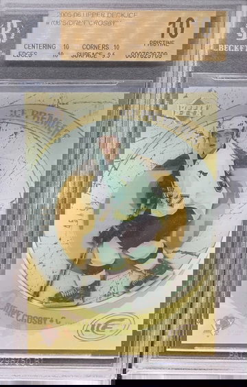 2005-06 Upper Deck Ice Premieres Sidney Crosby RC 45/99 BGS 10 PRISTINE POP 7