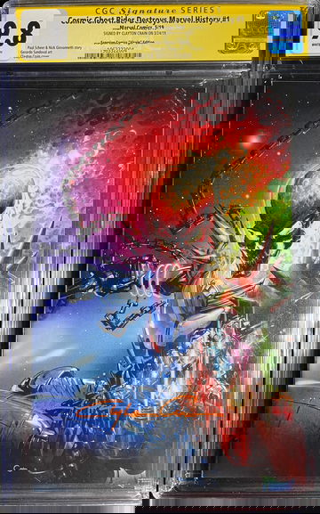 Cosmic Ghost Rider Destroys Marvel History #1 CGC 9.8 Signature Series signed by Clayton Crain