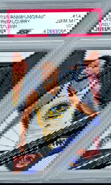 Stephen Curry 2019 Panini Mosaic #14 Will to Win PSA 10 Gem Mint Warriors