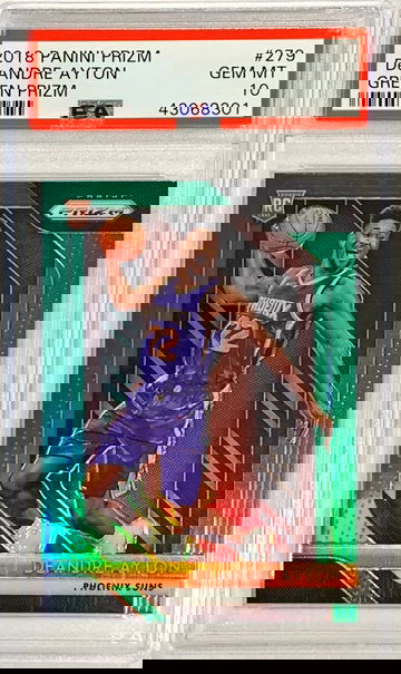 Deandre Ayton Prizm Green PSA 10
