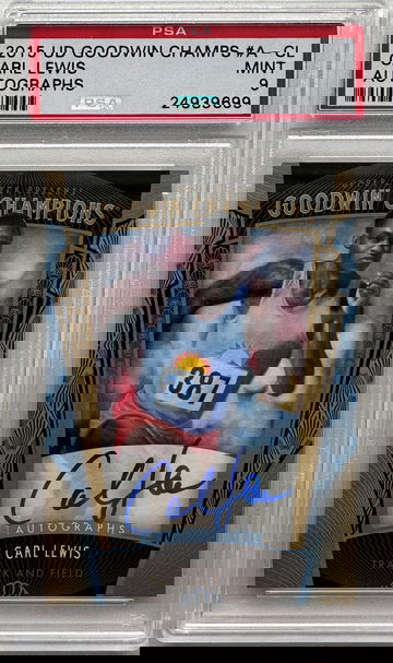 2015 Upper Deck Goodwin Champions Carl Lewis Autographs Signed Auto Track & Field HOF