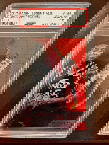 2017 Panini Essentials Red Donovan Mitchell #149 PSA 10 Gem Mint RC