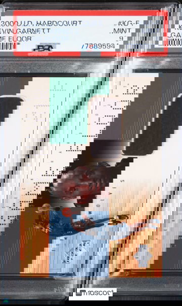 Kevin Garnett 2000 Upper Deck Hardcourt Game Floor #KG-F - GAME USED - PSA 9