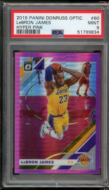 2019 Optic Hyper Pink Lebron James PSA 9 