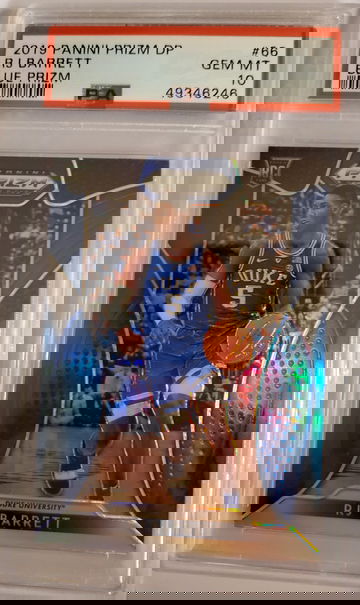 2019 Panini Prizm DP RJ Barrett Blue Prizm PSA 10