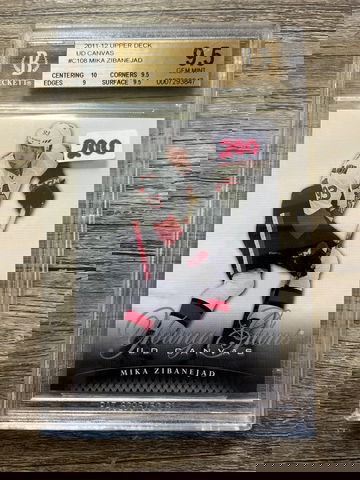 2011-12 Upper Deck Young Guns Canvas Mika Zibanejad  BGS 9.5 Gem Mint