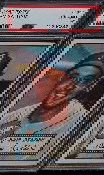 1952 Topps Baseball Sam Zoldak #231 PSA 6