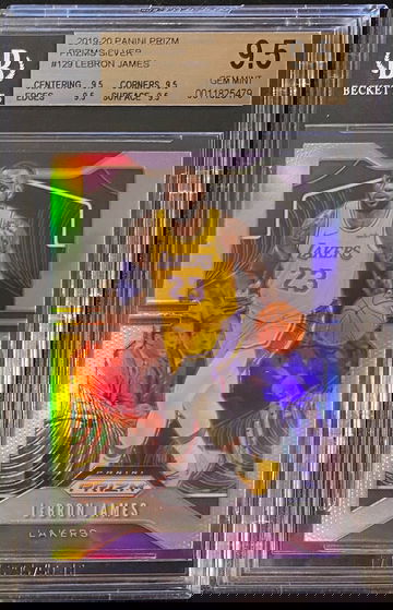 2019-20 Prizm Silver Lebron James BGS 9.5 True Gem 