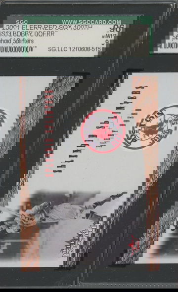 2001 Fleer Red Sox 100th Splendid Splinters #SS13 Bobby Doerr SGC 96 Mint 9