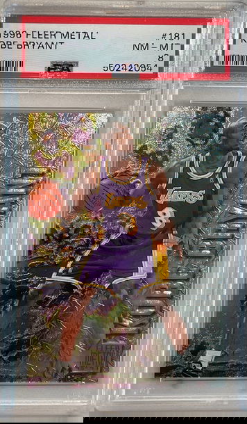 1996 Fleer Metal #181 KOBE BRYANT PSA 8