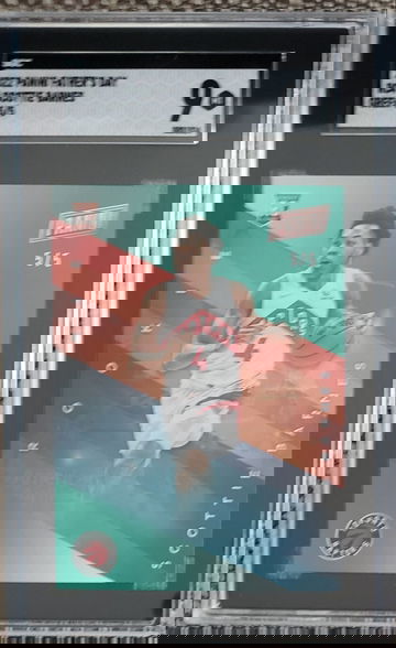 2022 Panini Father's Day RC4 Scottie Barnes Green 5/5 SGC 9