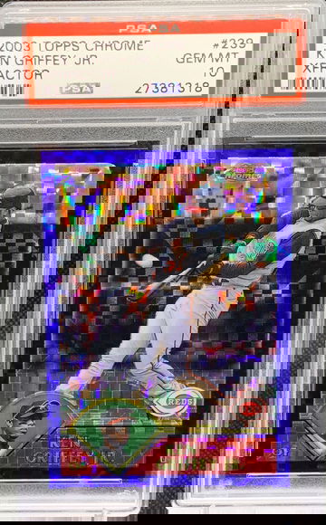 2003 Topps Chrome XFRACTOR Ken Griffey Jr 39/57 PSA 10 GEM MINT!