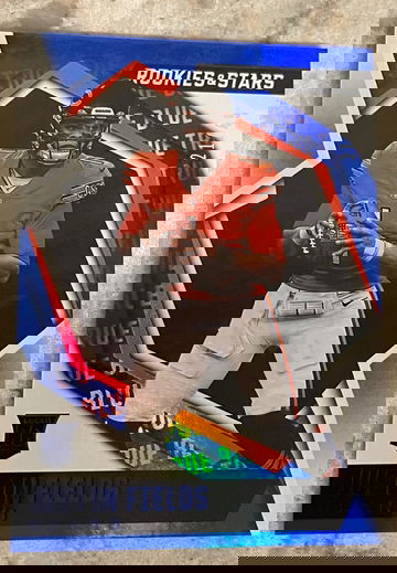 2021 Rookies & Stars Justin Fields Blue Foil Rookie #/49