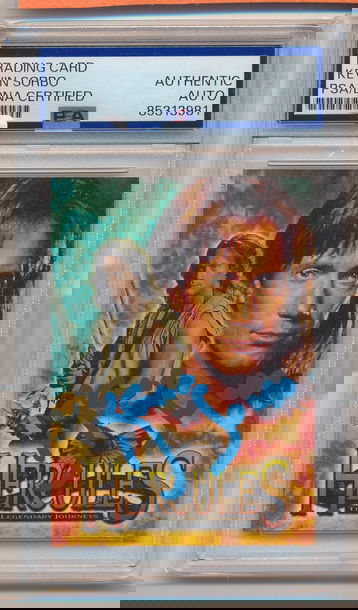 2001 Hercules The Complete Journeys Holofex #H3 Kevin Sorbo Signed Autograph PSA/DNA