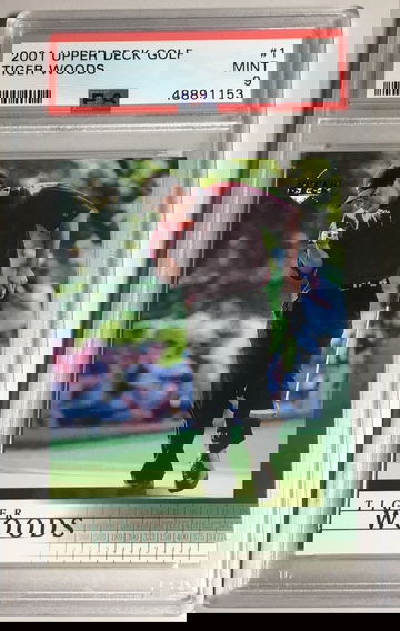2001 Upper Deck TIGER WOODS RC Rookie #1 PSA 9 MINT