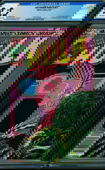 INCREDIBLE HULK #287, CGC 9.2 NM- -- Modok & Abomination appear. 