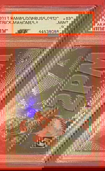 2017 Panini Donruss Optic Patrick Mahomes RC Rookie AKA 2PM #30 PSA 9 MVP KANSAS CITY CHIEFS