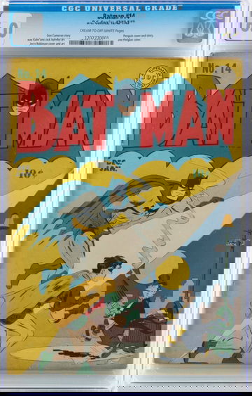 Batman #14 CGC 6.0 -- GOLDEN AGE -- DC Comics
