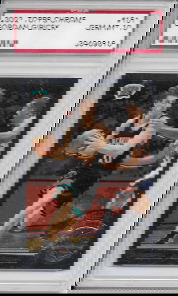 2002 Topps Chrome Gordan Giricek PSA 10