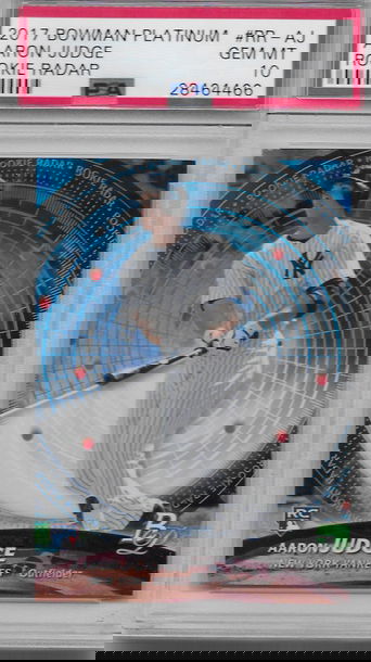 Aaron judge bowman platinum rookie radar psa 10 