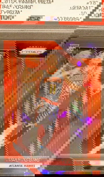 2018 Panini Trae Young Red Prizm PSA 10 /299