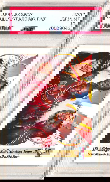 1991 Skybox #337 Michael Jordan Bulls Starting Five PSA 10