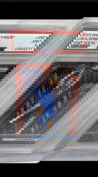 Luka Doncic 2018-19 Panini Prizm Ruby Wave Refractor Rookie Card #280 PSA 9 MINT