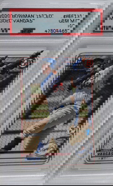 2020 Bowman 1st Edition Miguel Vargas PSA 10 #BFE131