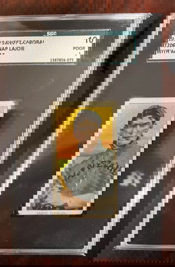 T206 Nap Lajoie With Bat SGC 1 Sweet Cap 350