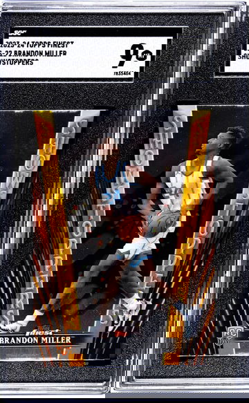 2023 Topps Finest Showstoppers Brandon Miller #SS-22 RC SGC 9