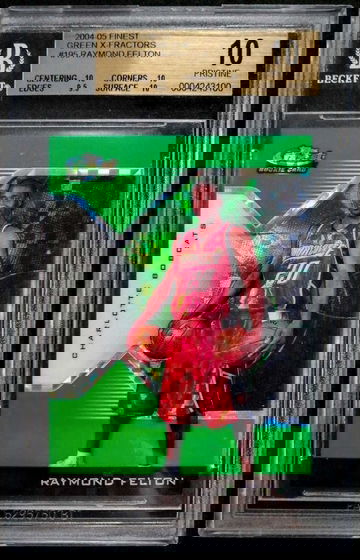 2004-05 Finest Green X-Fractors Raymond Felton ROOKIE RC BGS 10 POP 1 - DHL Express Air with Tracking from Overseas